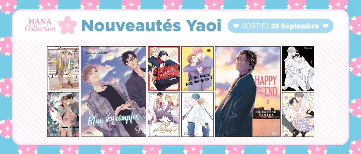 10 nouveaux yaois Hana Collection disponibles