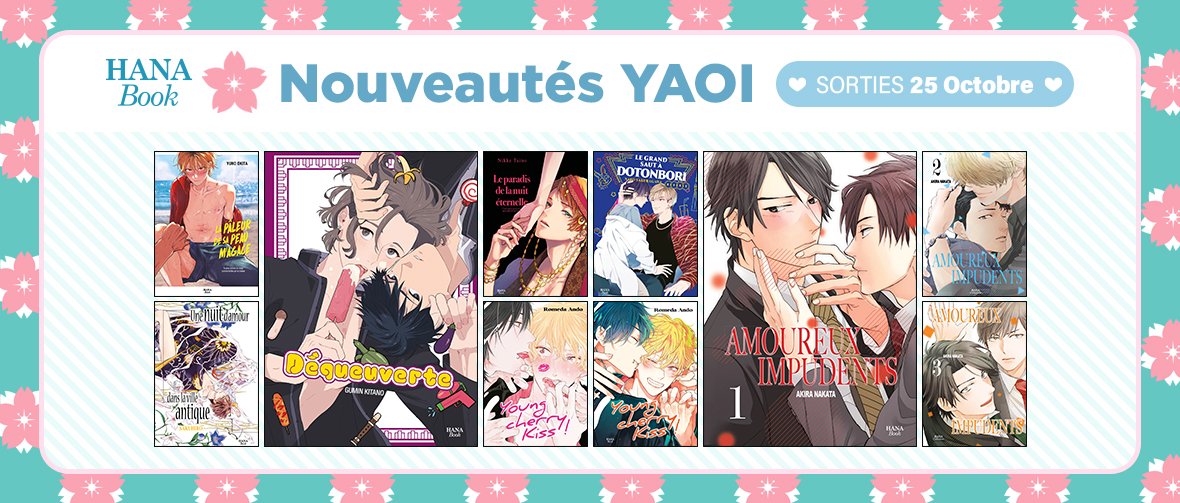 10 nouveaux yaois Hana Book disponibles