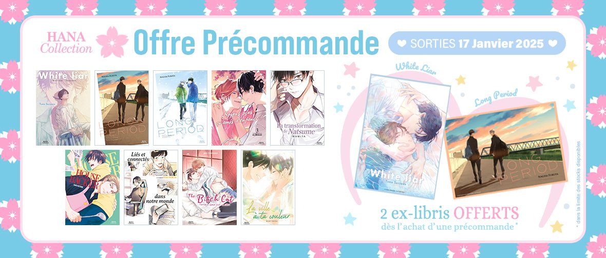 Offre Précommande Hana : 2 ex-libris OFFERTS