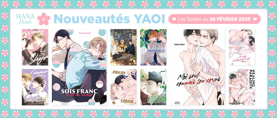 10 nouveaux yaoi Hana Book disponibles