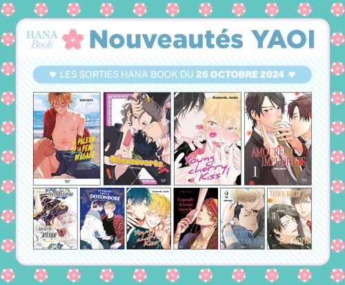 10 nouveaux yaois Hana Book disponibles