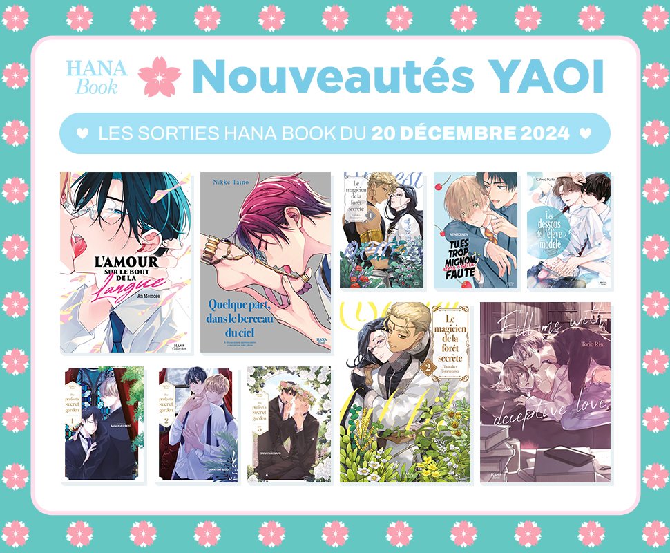 10 nouveaux mangas yaoi disponibles