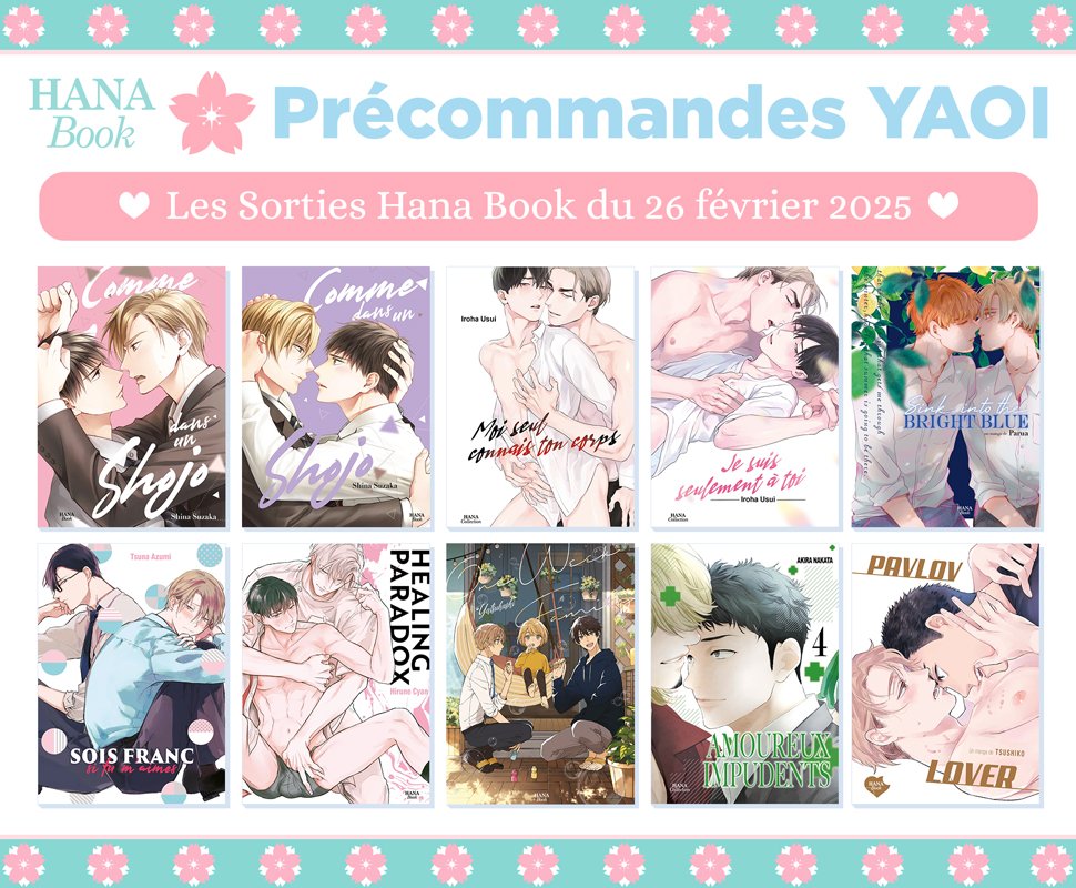 Précommandez les prochaines sorties Hana Book