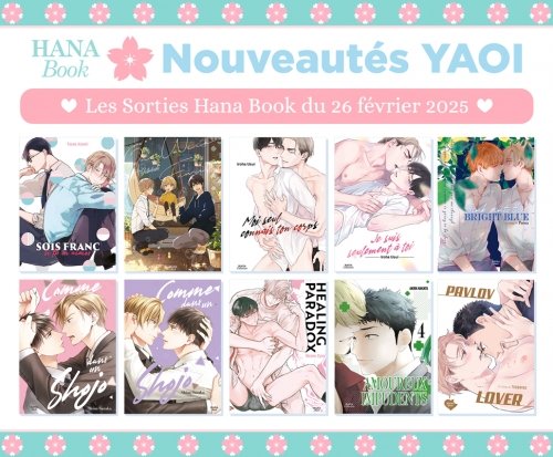 10 nouveaux yaoi Hana Book disponibles